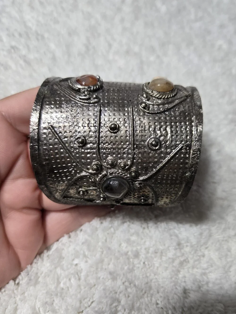 Vintage Middle Eastern Cuff With Stones